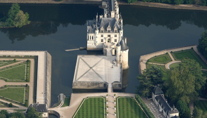 Renässansslottet Chenonceau i Loiredalen.